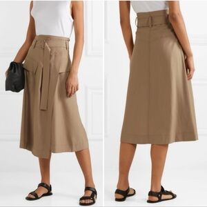 Vince Utility Cardo Wrap Midi Skirt Size 4